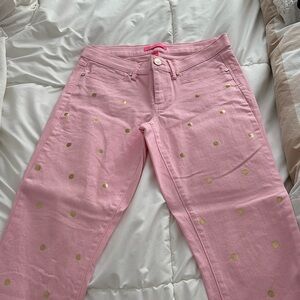 Lilly Pulitzer pink jeans